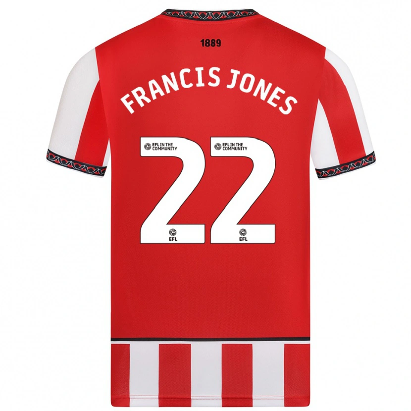 Danxen Criança Camisola Maria Francis-Jones #22 Vermelho Branco Principal 2025/26 Camisa