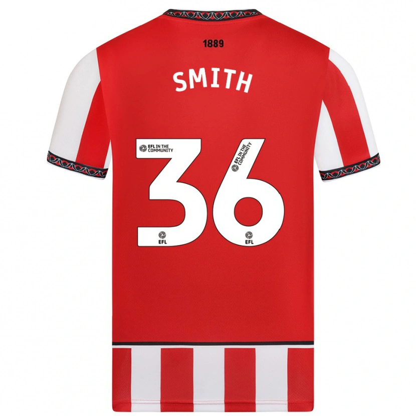 Danxen Criança Camisola Joshua Smith #36 Vermelho Branco Principal 2025/26 Camisa