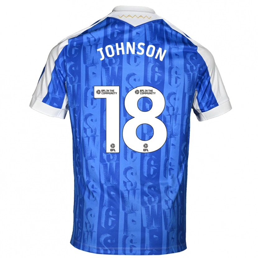Danxen Criança Camisola Marvin Johnson #18 Azul Branco Principal 2025/26 Camisa