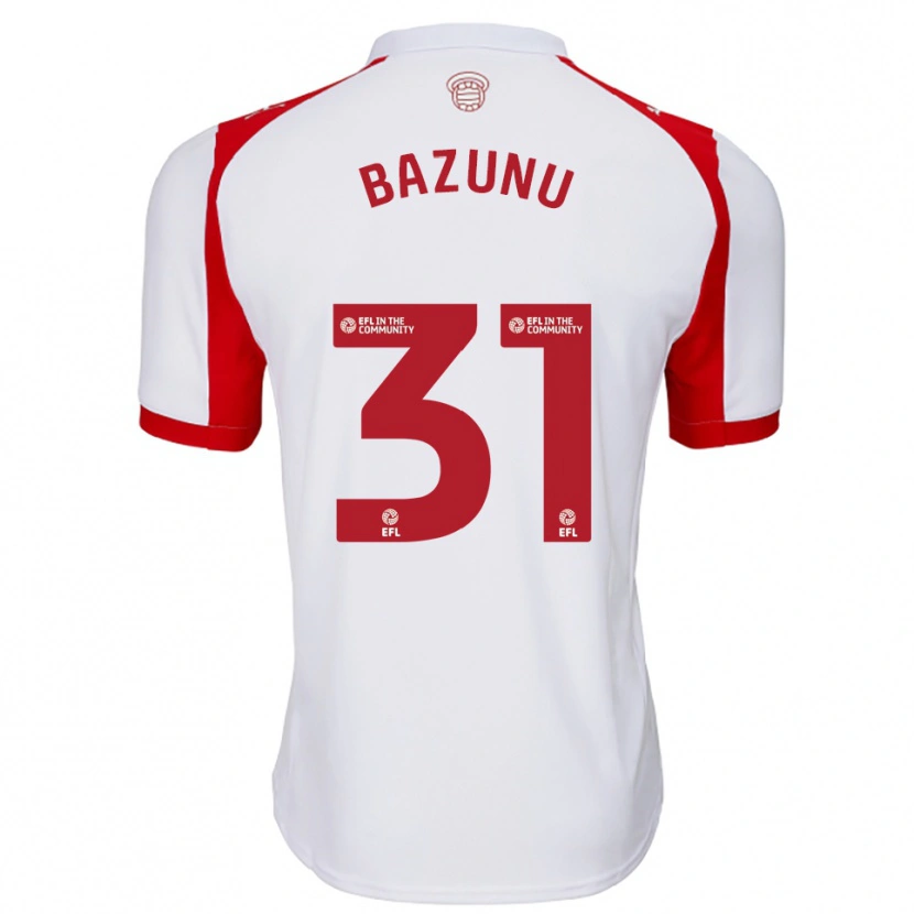Danxen Criança Camisola Gavin Bazunu #31 Branco Vermelho Principal 2025/26 Camisa