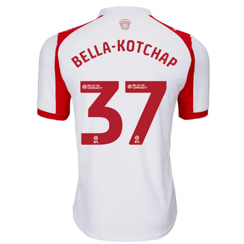 Danxen Criança Camisola Armel Bella-Kotchap #37 Branco Vermelho Principal 2025/26 Camisa