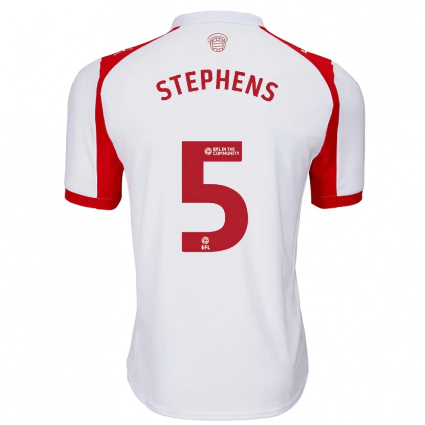 Danxen Criança Camisola Jack Stephens #5 Branco Vermelho Principal 2025/26 Camisa