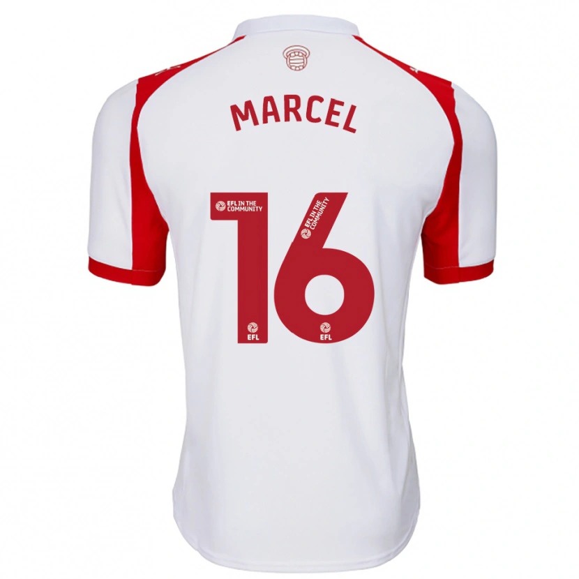 Danxen Criança Camisola Lewis Marcel #16 Branco Vermelho Principal 2025/26 Camisa