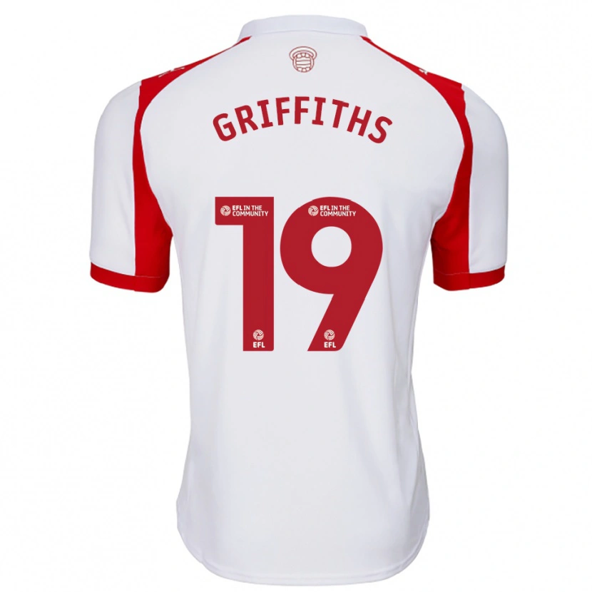 Danxen Criança Camisola Alice Griffiths #19 Branco Vermelho Principal 2025/26 Camisa