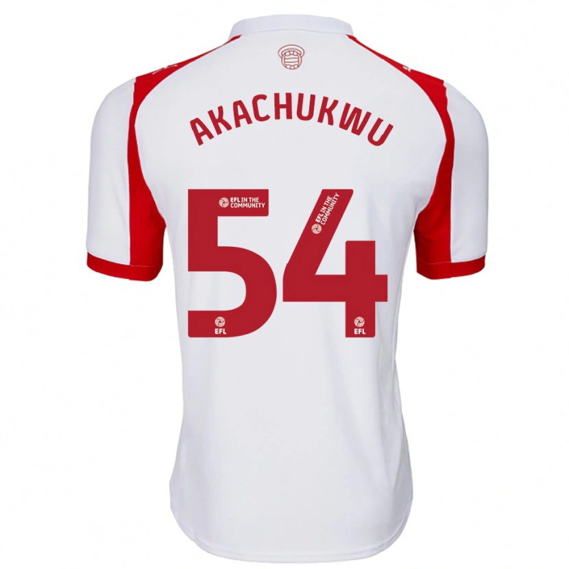 Danxen Criança Camisola Romeo Akachukwu #54 Branco Vermelho Principal 2025/26 Camisa