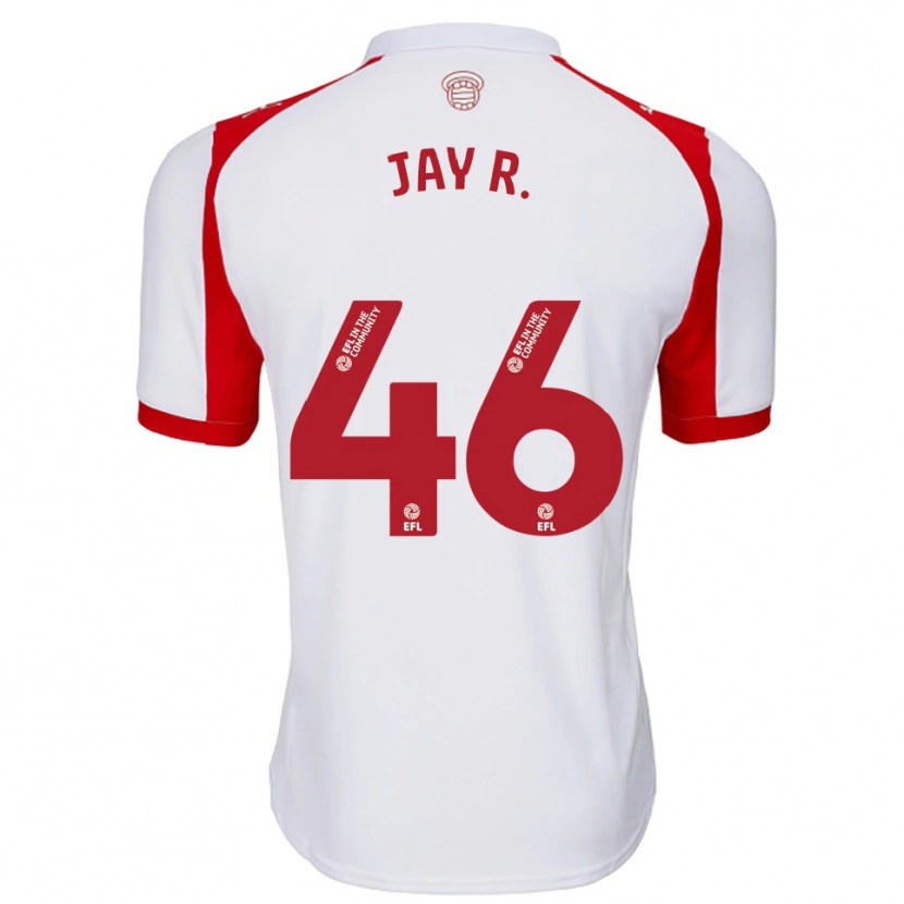 Danxen Criança Camisola Jay Robinson #46 Branco Vermelho Principal 2025/26 Camisa