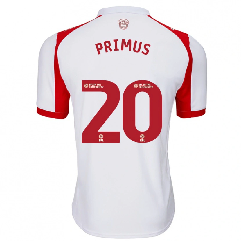 Danxen Criança Camisola Atlanta Primus #20 Branco Vermelho Principal 2025/26 Camisa