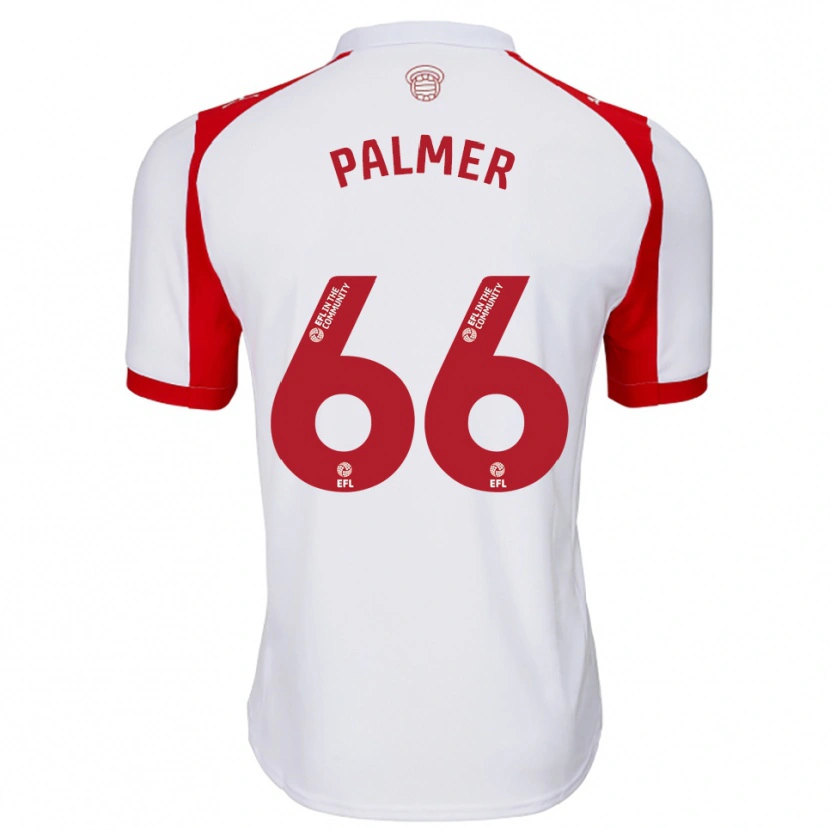 Danxen Criança Camisola Aimee Palmer #66 Branco Vermelho Principal 2025/26 Camisa