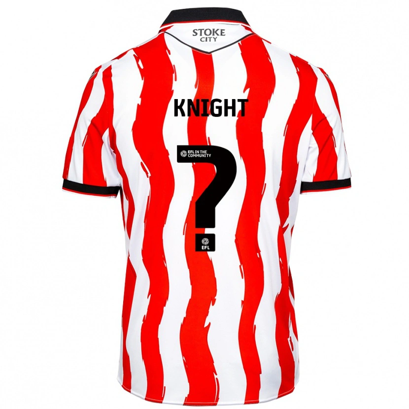 Danxen Criança Camisola Lucas Knight #0 Branco Vermelho Principal 2025/26 Camisa