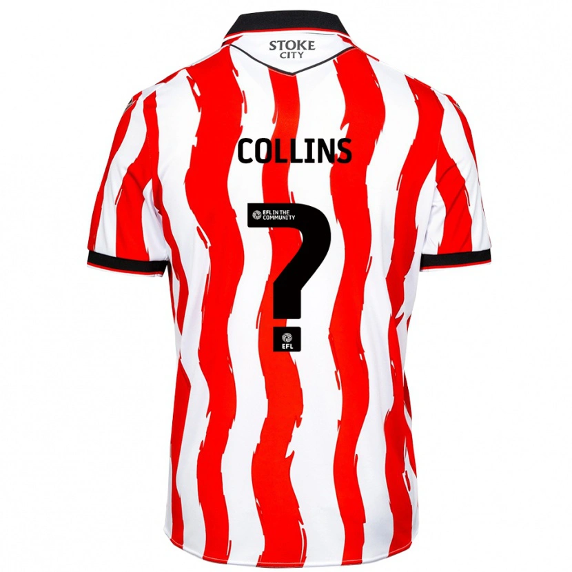 Danxen Criança Camisola Harry Collins #0 Branco Vermelho Principal 2025/26 Camisa