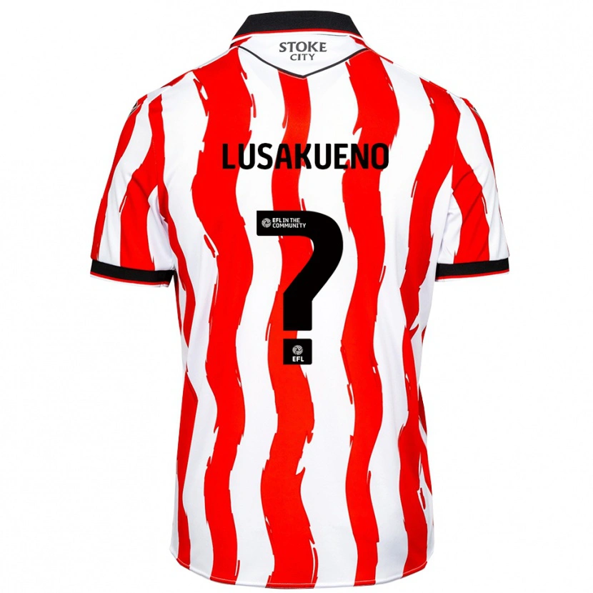 Danxen Criança Camisola Matty Lusakueno #0 Branco Vermelho Principal 2025/26 Camisa