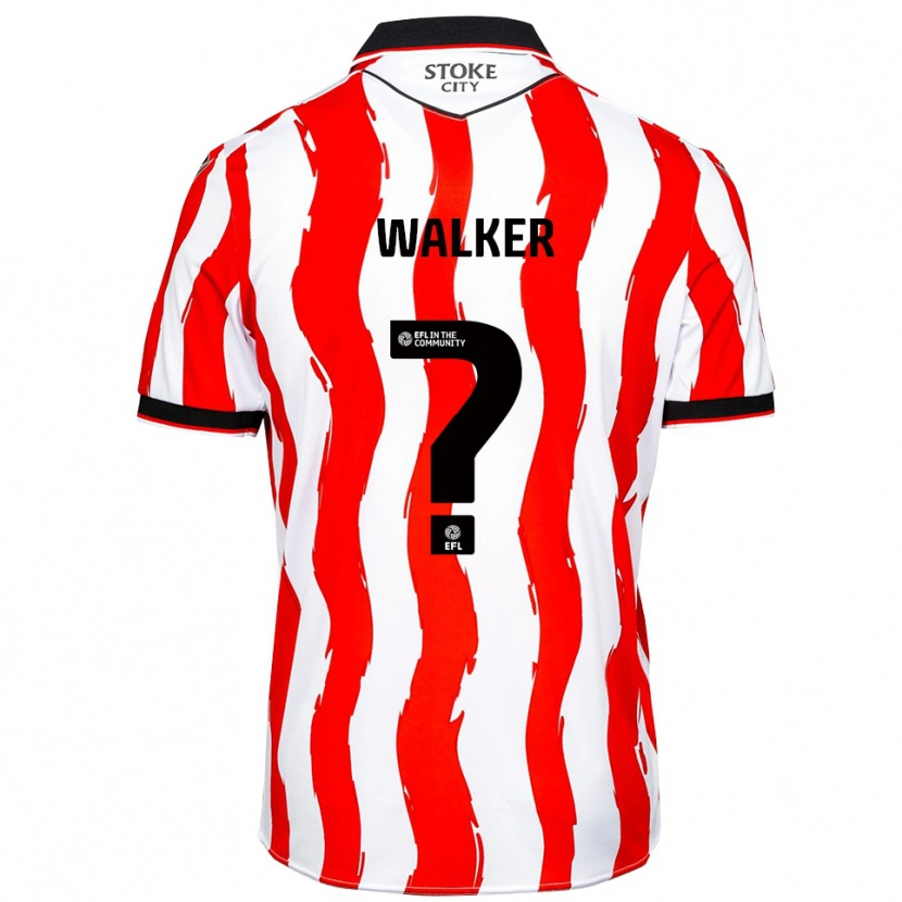 Danxen Criança Camisola Lewis Walker #0 Branco Vermelho Principal 2025/26 Camisa