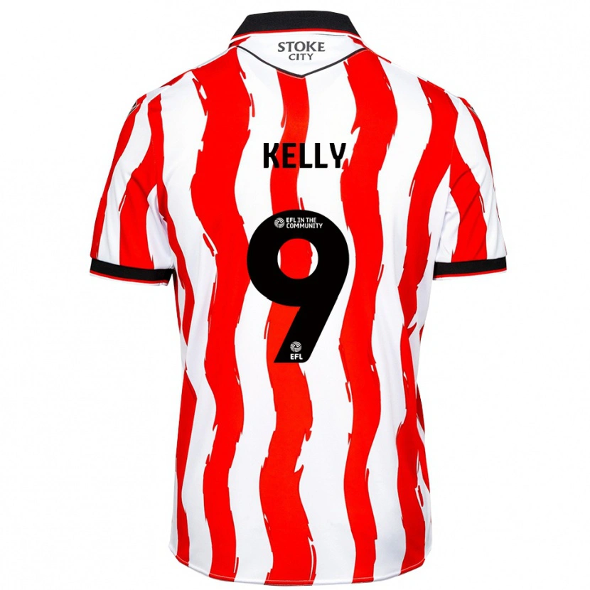 Danxen Criança Camisola Isreal Kelly #9 Branco Vermelho Principal 2025/26 Camisa