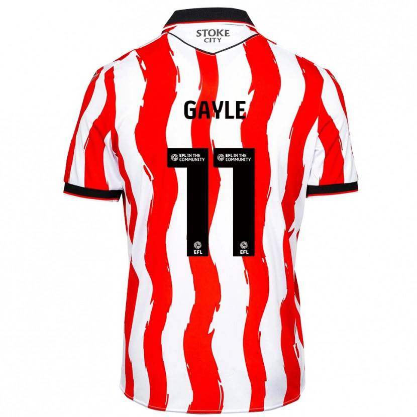 Danxen Criança Camisola Dwight Gayle #11 Branco Vermelho Principal 2025/26 Camisa