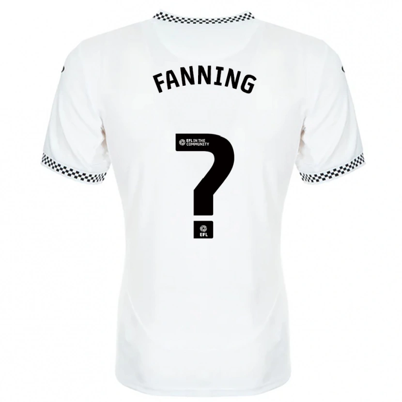 Danxen Criança Camisola Jack Fanning #0 Branco Laranja Principal 2025/26 Camisa