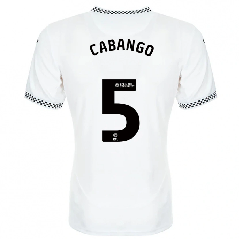 Danxen Criança Camisola Ben Cabango #5 Branco Laranja Principal 2025/26 Camisa