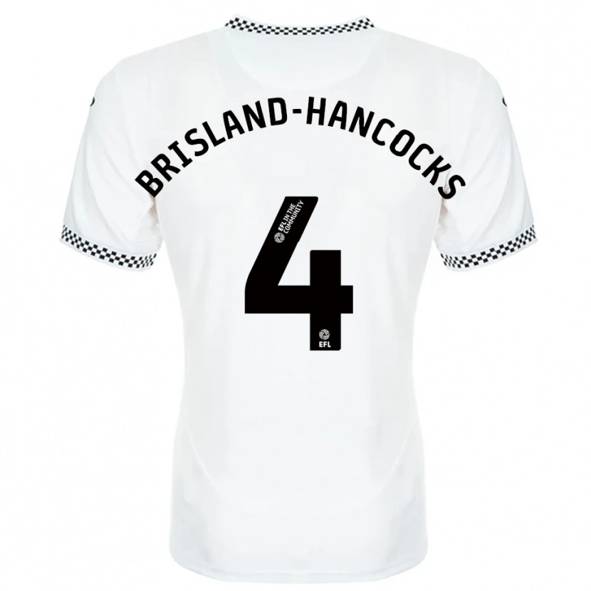 Danxen Criança Camisola Sophie Brisland-Hancocks #4 Branco Laranja Principal 2025/26 Camisa
