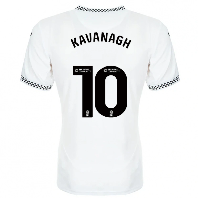 Danxen Criança Camisola Reece Kavanagh #10 Branco Laranja Principal 2025/26 Camisa