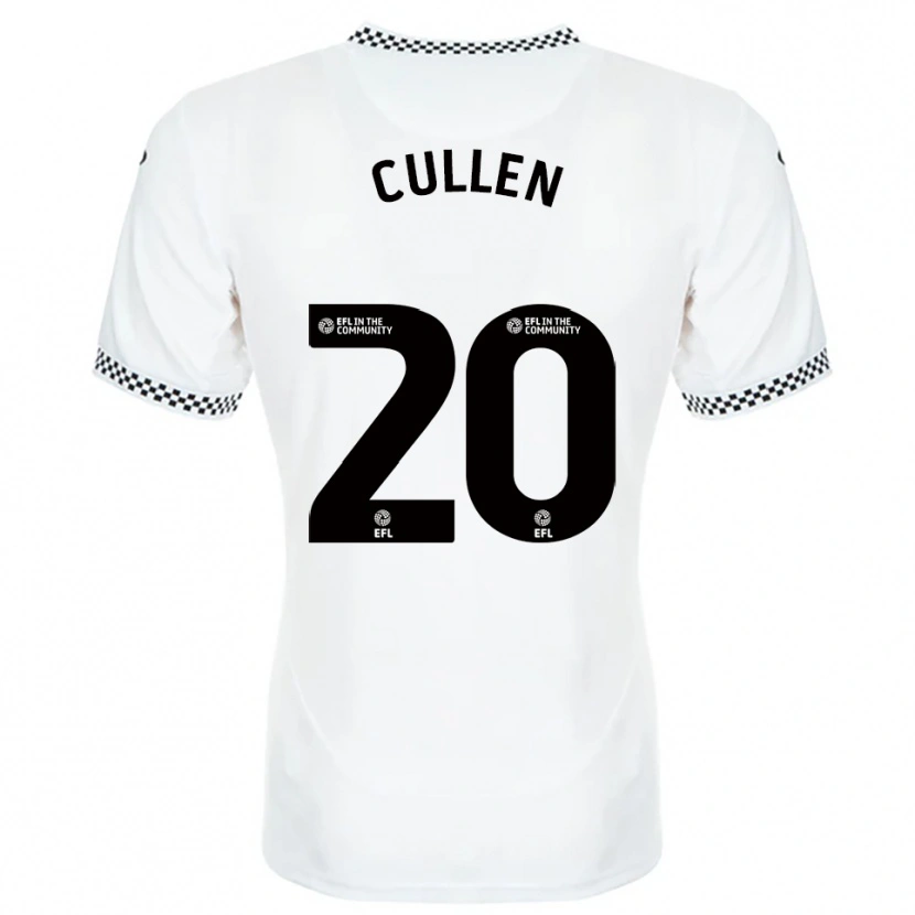 Danxen Criança Camisola Liam Cullen #20 Branco Laranja Principal 2025/26 Camisa