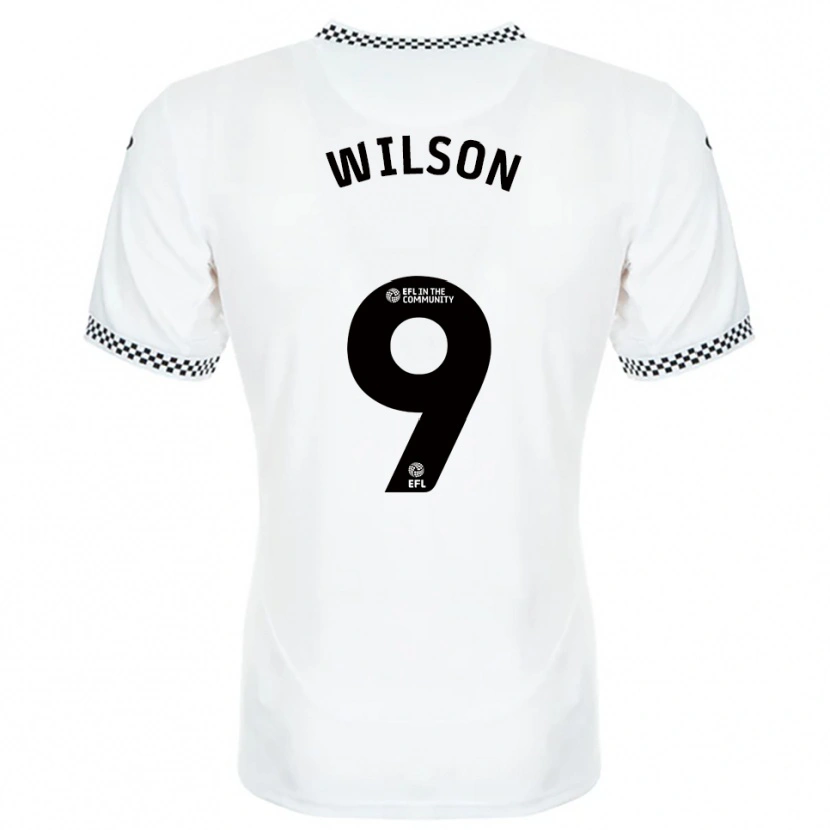 Danxen Criança Camisola Kyrell Wilson #9 Branco Laranja Principal 2025/26 Camisa
