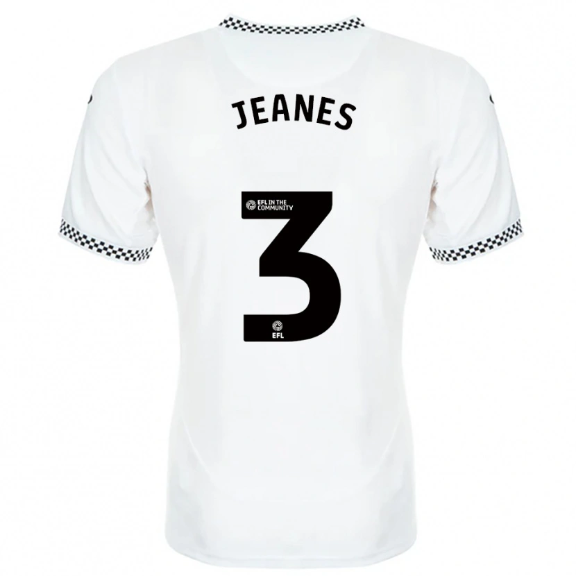 Danxen Criança Camisola Zac Jeanes #3 Branco Laranja Principal 2025/26 Camisa