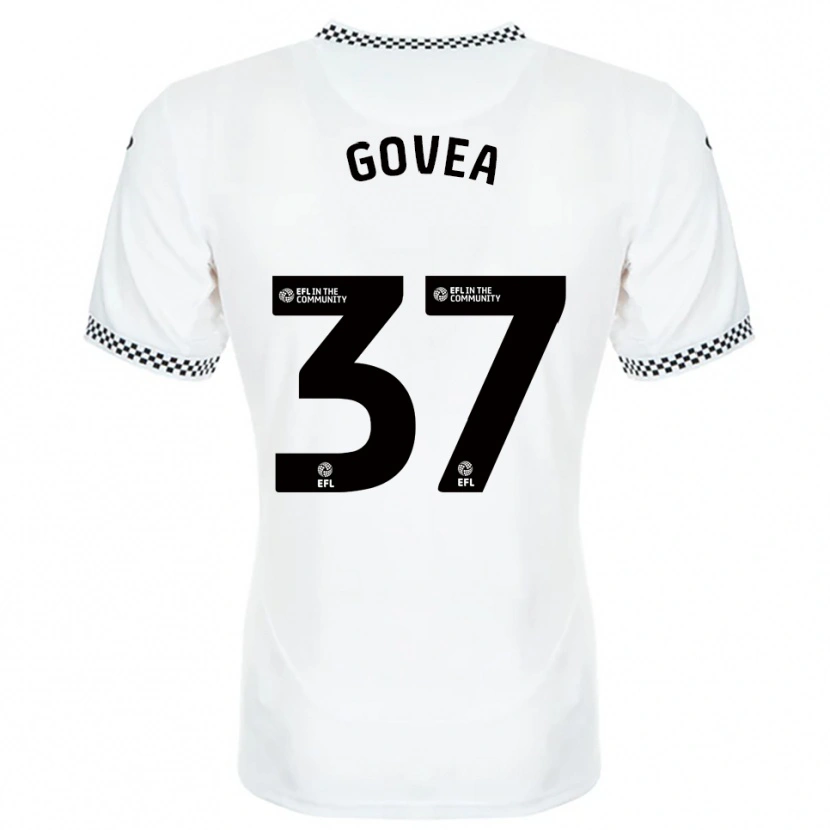 Danxen Criança Camisola Aimar Govea #37 Branco Laranja Principal 2025/26 Camisa