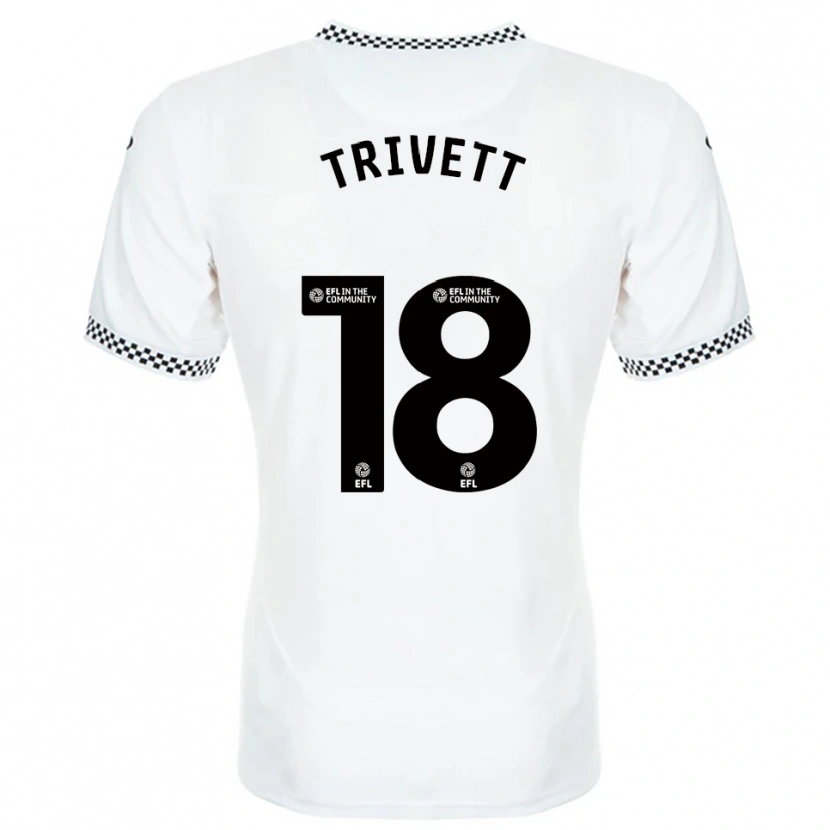 Danxen Criança Camisola Taite Trivett #18 Branco Laranja Principal 2025/26 Camisa