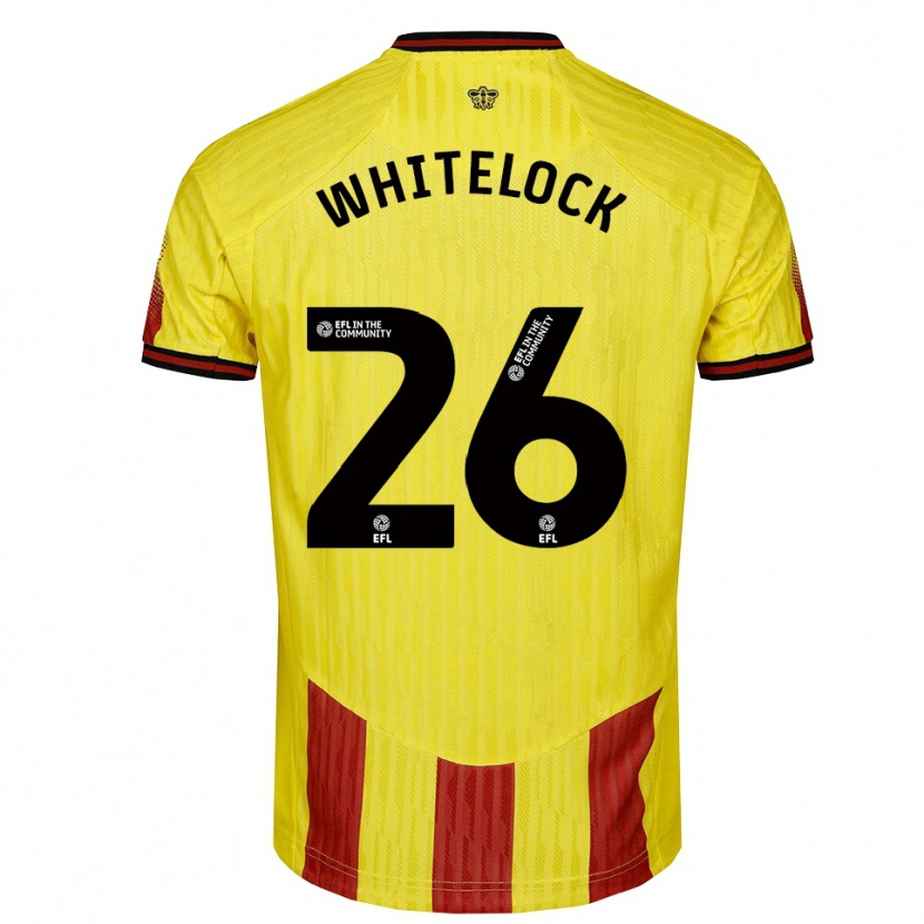 Danxen Criança Camisola Lily Whitelock #26 Amarelo Vermelho Principal 2025/26 Camisa