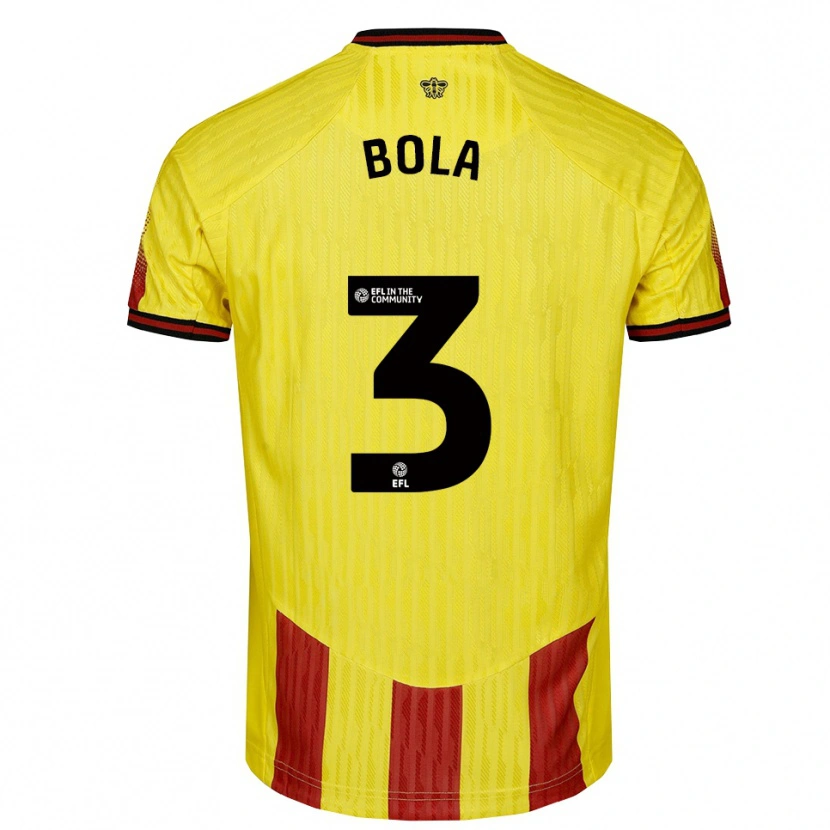 Danxen Criança Camisola Marc Bola #3 Amarelo Vermelho Principal 2025/26 Camisa