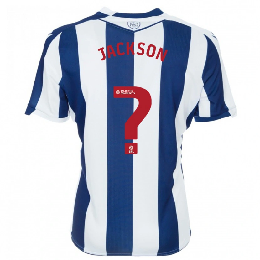 Danxen Criança Camisola Theo Jackson #0 Azul Marinho Branco Principal 2025/26 Camisa