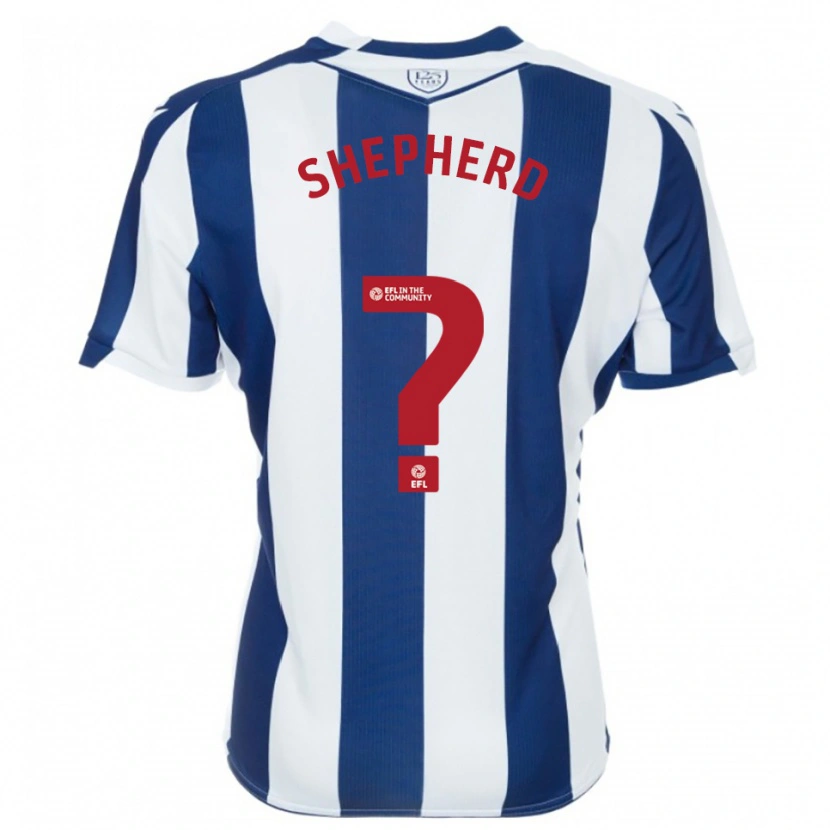 Danxen Criança Camisola Jacob Shepherd #0 Azul Marinho Branco Principal 2025/26 Camisa