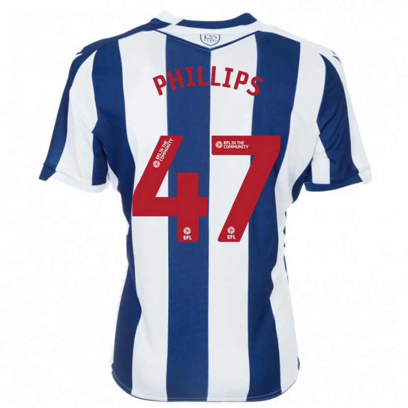 Danxen Criança Camisola Nat Phillips #47 Azul Marinho Branco Principal 2025/26 Camisa