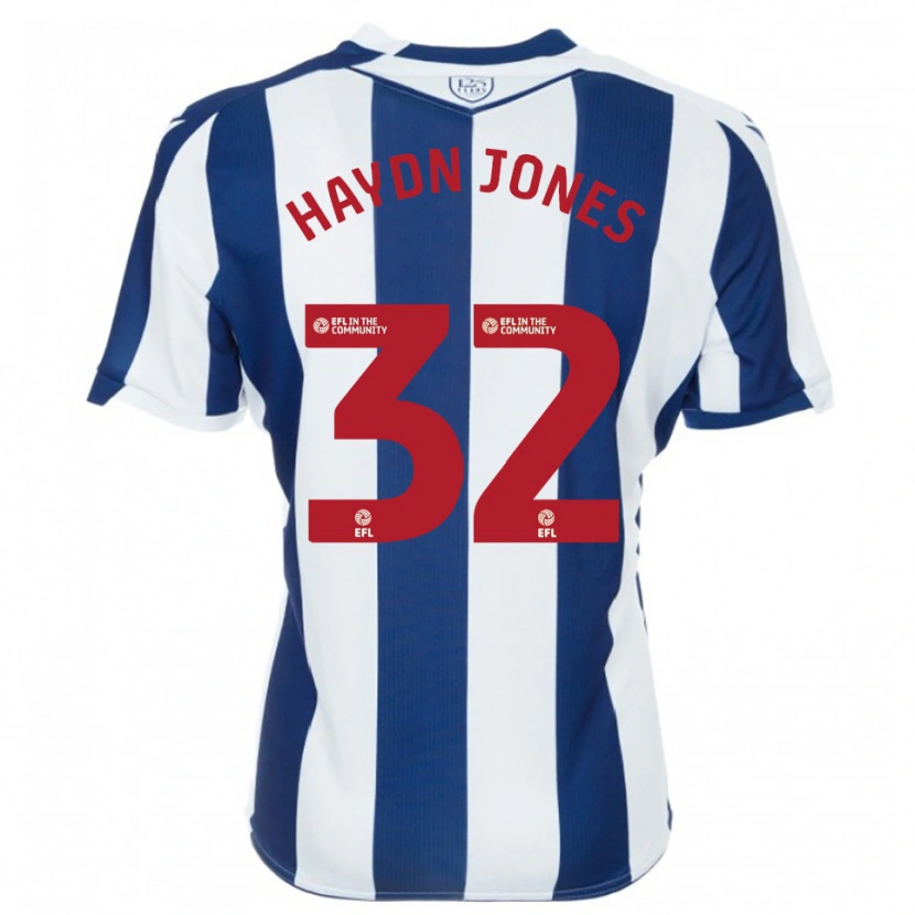 Danxen Criança Camisola Mackenzie Haydn Jones #32 Azul Marinho Branco Principal 2025/26 Camisa