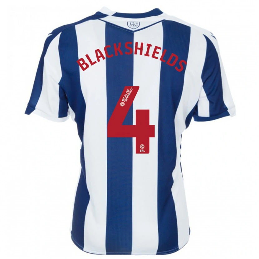 Danxen Criança Camisola Charlie Blackshields #4 Azul Marinho Branco Principal 2025/26 Camisa