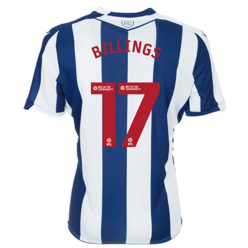 Danxen Criança Camisola Frazer Billings #17 Azul Marinho Branco Principal 2025/26 Camisa