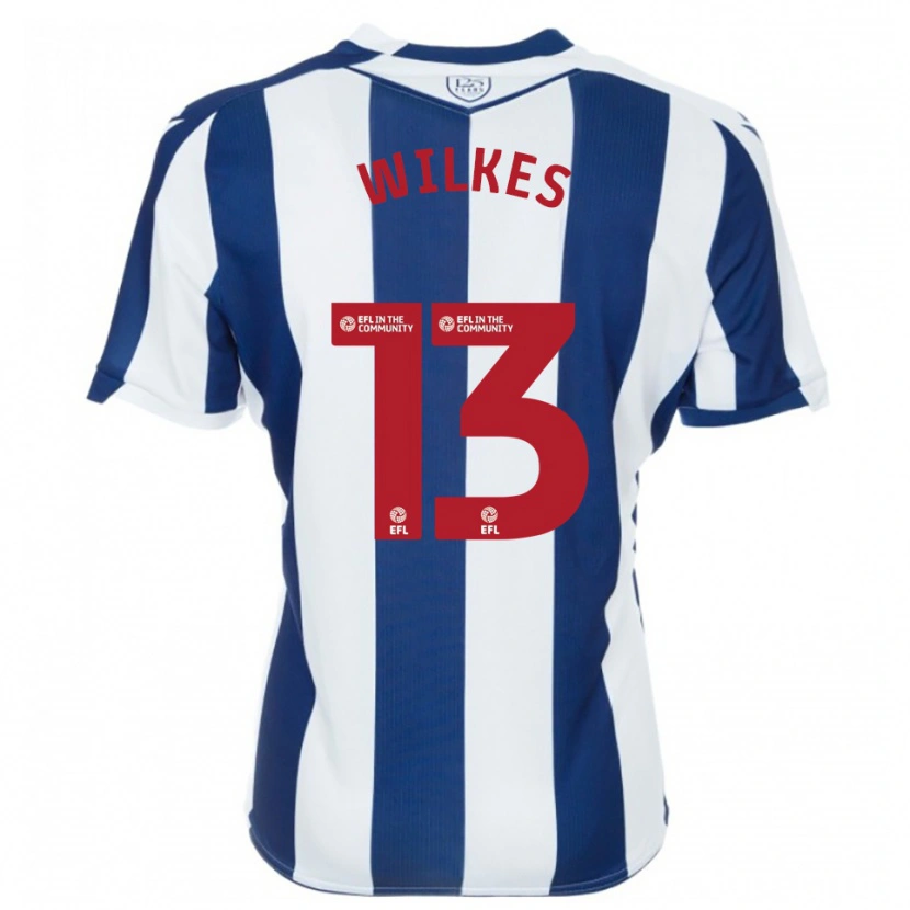 Danxen Criança Camisola Liam Wilkes #13 Azul Marinho Branco Principal 2025/26 Camisa