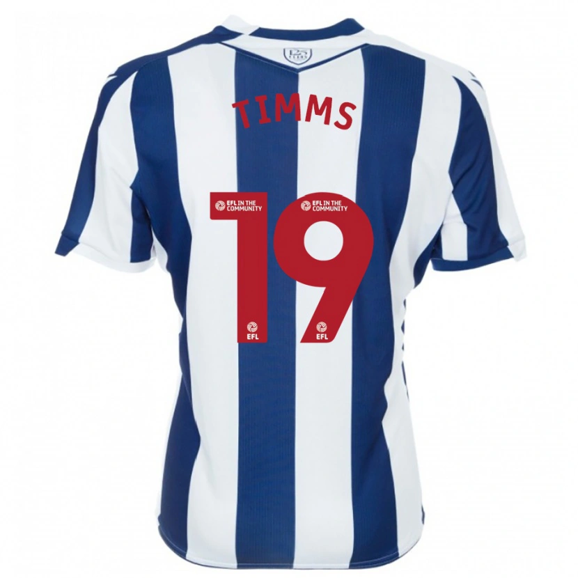 Danxen Criança Camisola Maria Timms #19 Azul Marinho Branco Principal 2025/26 Camisa