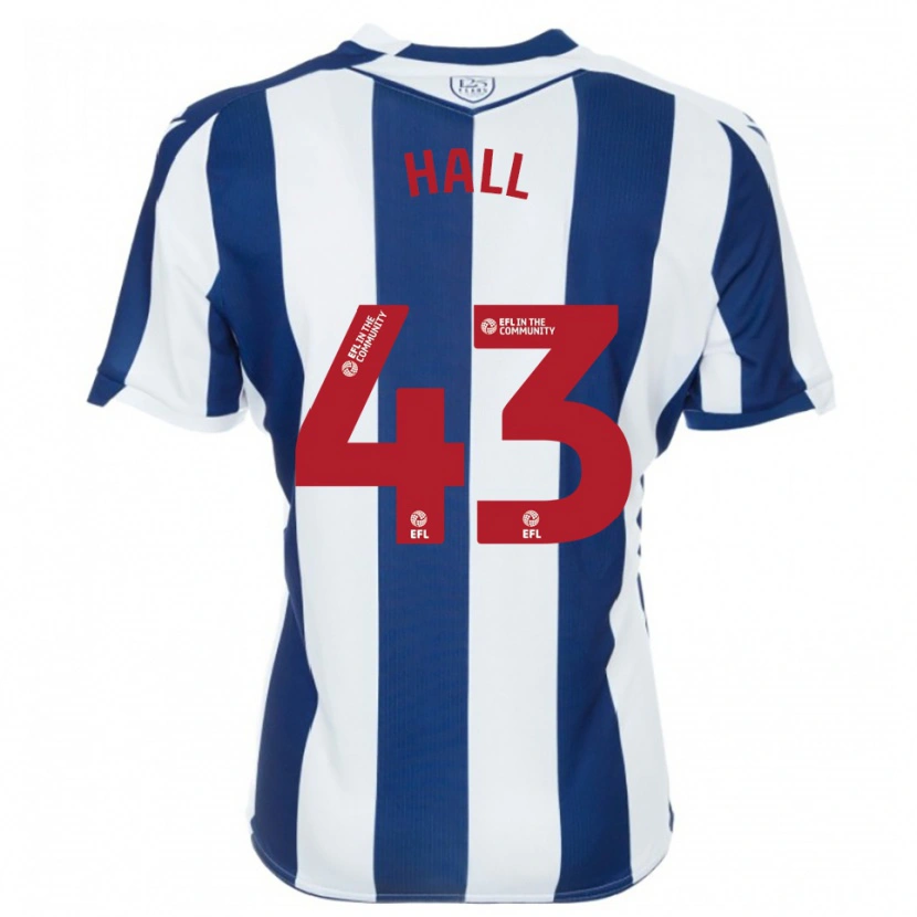 Danxen Criança Camisola Reece Hall #43 Azul Marinho Branco Principal 2025/26 Camisa