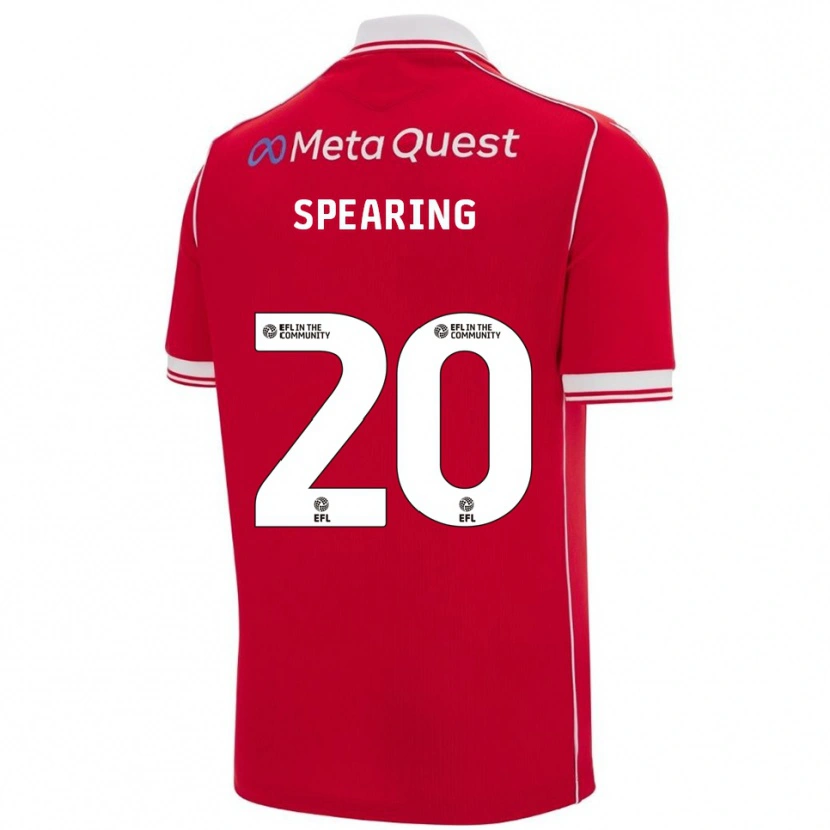 Danxen Criança Camisola Natasha Spearing #20 Vermelho Branco Principal 2025/26 Camisa