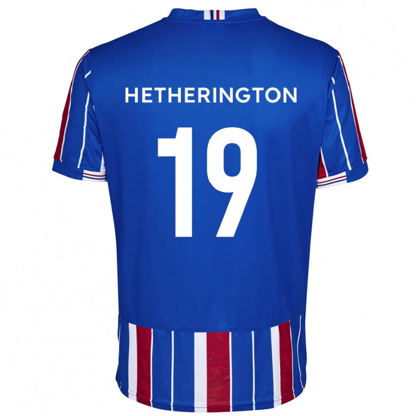 Danxen Criança Camisola Sam Hetherington #19 Azul Vermelho Branco Principal 2025/26 Camisa