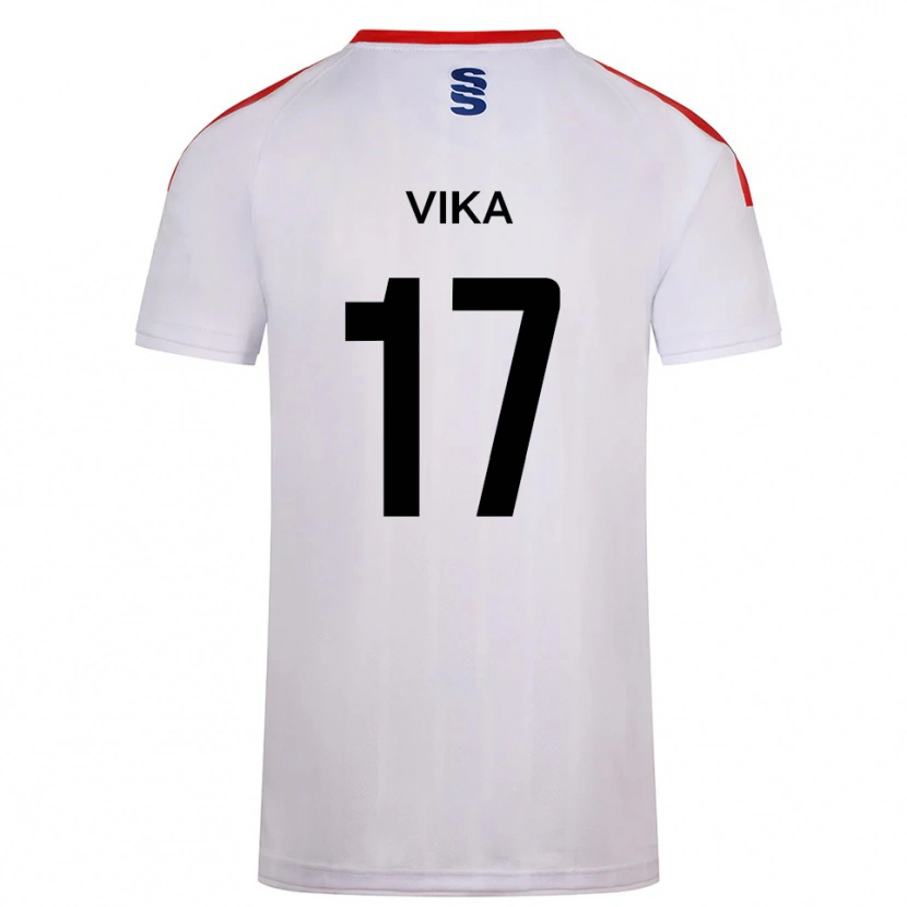 Danxen Criança Camisola Destin Vika #17 Branco Azul Marinho Principal 2025/26 Camisa