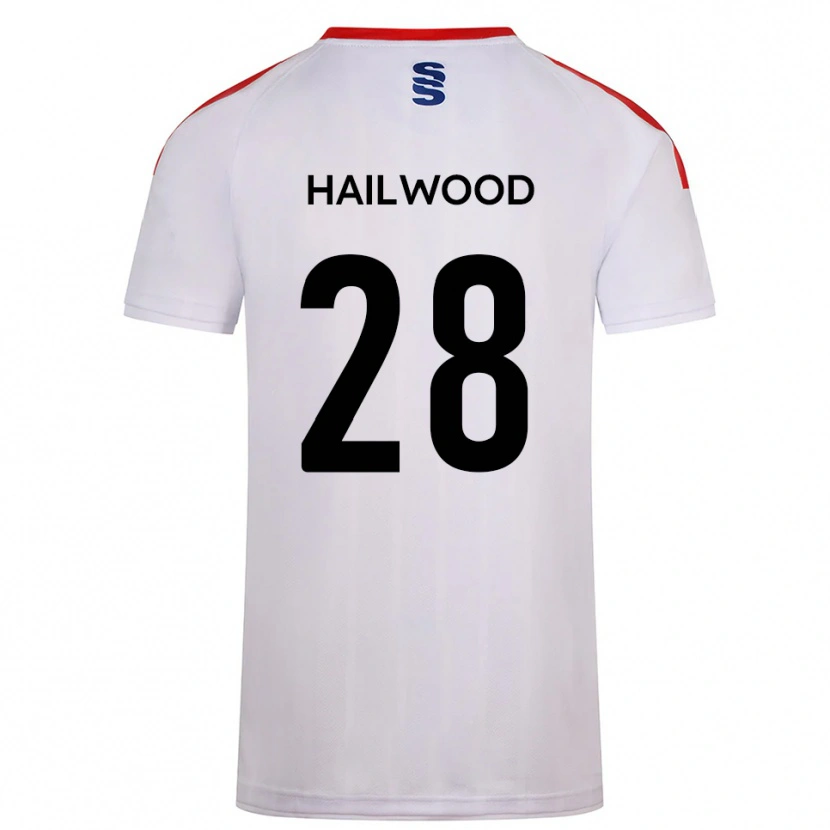 Danxen Criança Camisola Jesse Hailwood #28 Branco Azul Marinho Principal 2025/26 Camisa