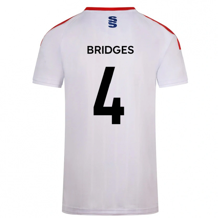 Danxen Criança Camisola Jacob Bridges #4 Branco Azul Marinho Principal 2025/26 Camisa