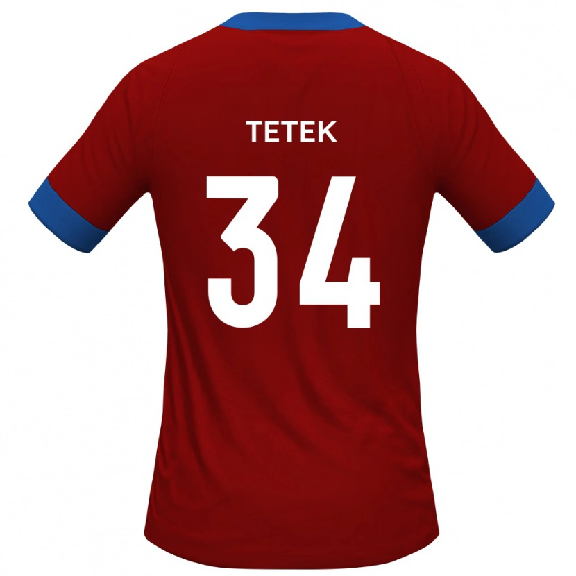 Danxen Criança Camisola Dejan Tetek #34 Vermelho Azul Principal 2025/26 Camisa