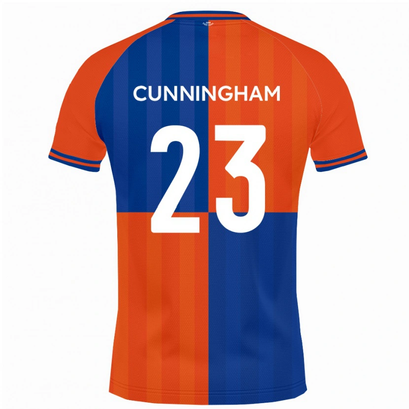 Danxen Criança Camisola Elliott Cunningham #23 Laranja Azul Royal Principal 2025/26 Camisa