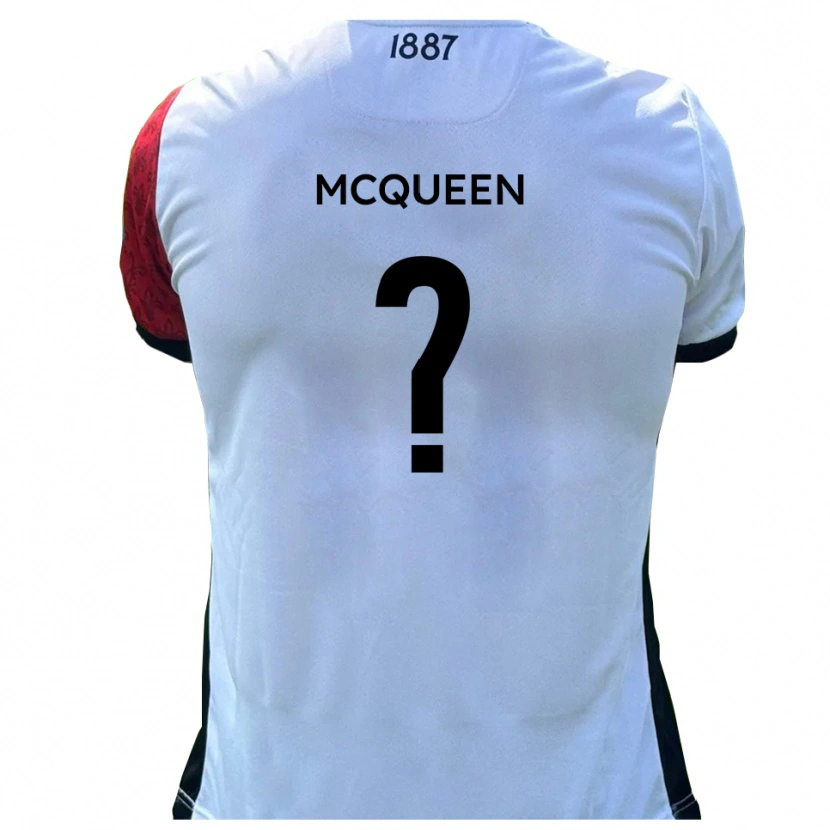 Danxen Criança Camisola Cameron Mcqueen #0 Vermelho Branco Principal 2025/26 Camisa