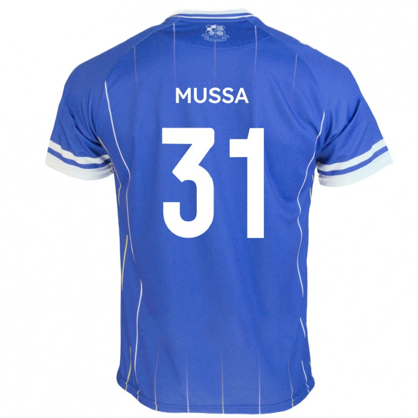 Danxen Criança Camisola Omar Mussa #31 Azul Real Principal 2025/26 Camisa