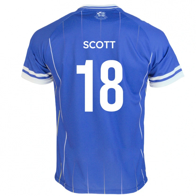 Danxen Criança Camisola Christian Scott #18 Azul Real Principal 2025/26 Camisa