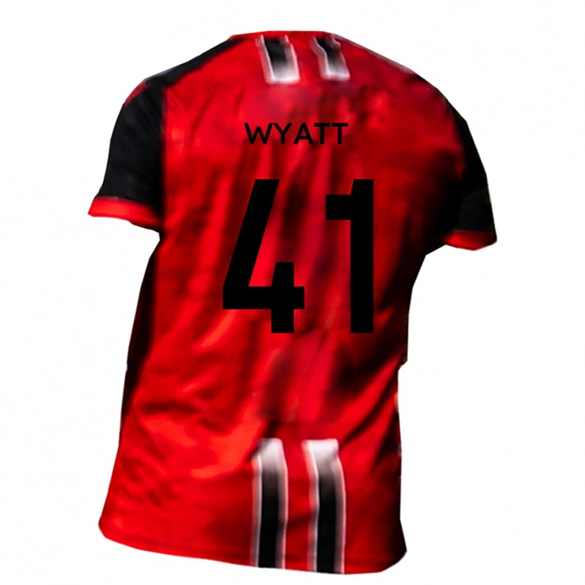Danxen Criança Camisola Reuben Wyatt #41 Vermelho Preto Principal 2025/26 Camisa