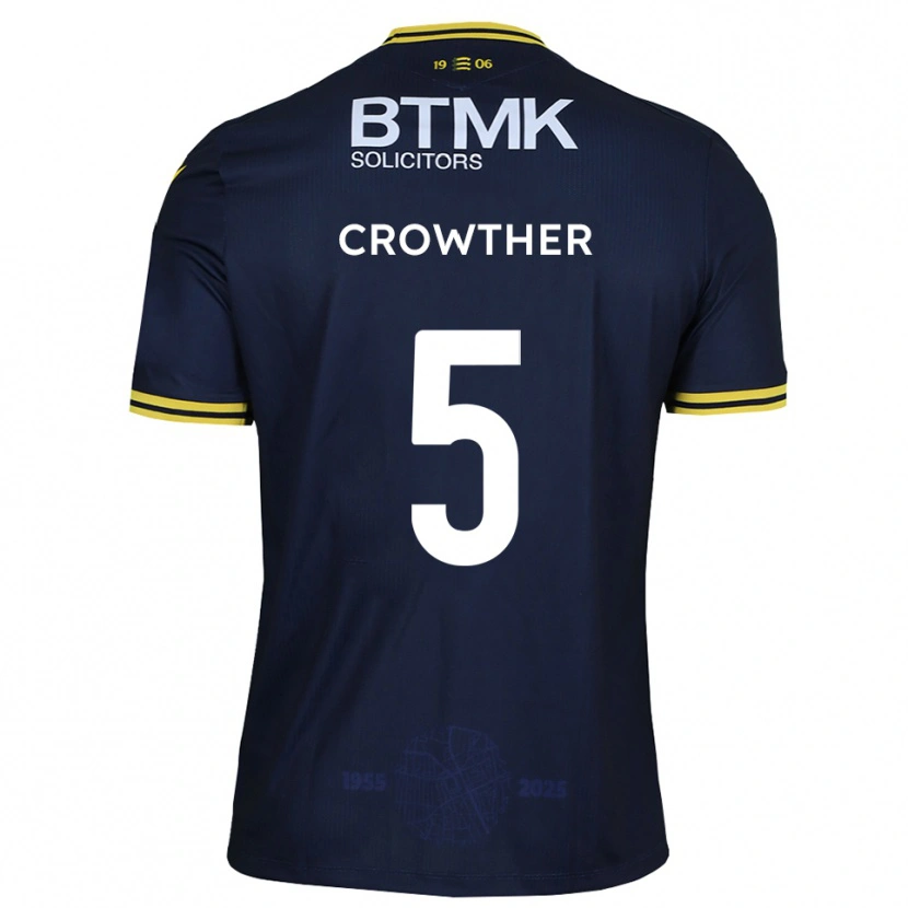 Danxen Criança Camisola Adam Crowther #5 Azul Marinho Amarelo Principal 2025/26 Camisa